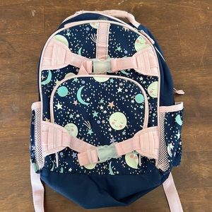 Mackenzie Pink Navy Glow-in-the-Dark Moons backpack